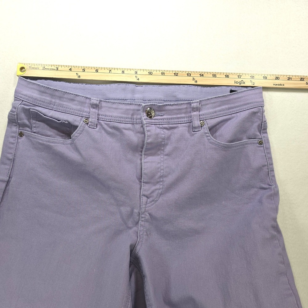 DG2 Diane Gilman The Shaper Lavender Purple High Rise Straight Leg Jeans 18W - Picture 4 of 11